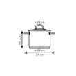 Tescoma 
 VISION Fazék fedővel ø 24 cm, 7.0 l