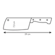 Tescoma 
 HOME PROFI konyhai bárd 16 cm