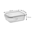 Tescoma 
 FRESHBOX Glass téglalap alakú ételtároló doboz, 1,5 l