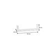 Tescoma 
 FlexiSPACE Felfüggeszthető léc akasztókkal 30 cm