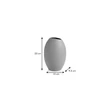 Tescoma 
 FANCY HOME Stones váza 23 cm, szürke