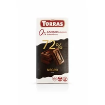 Torras glutén-és cukormentes  étcsokoládé 72% 75g