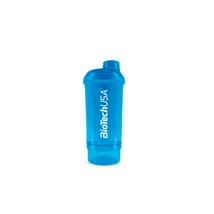 BioTechUSA Keverőpalack Biotech Wave+ Compact 500 ml (+150 ml) kék