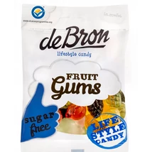 DeBron Cukormentes Fruitgums Gyümölcsös gumicukor 100g