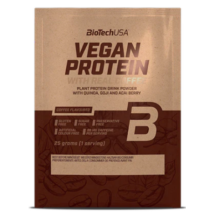 BiotechUSA Vegan Protein, fehérje vegánoknak 25g  kávé