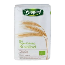 Biopont bio teljes kiörlésű rozsliszt 1kg