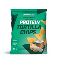 BioTechUSA Protein Tortilla Chips 50g hagymás-tejfölös