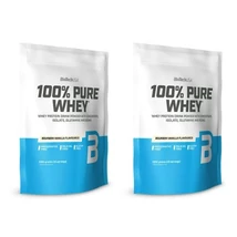 BioTechUSA 100% Pure Whey Tejsavó fehérjepor 2x1000g Bourbon Vanília