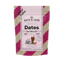 Dave & Jon`s dates sour cherry cola mag nélküli ízesített datolya cherry cola ízben, hozzáadott cukor nélkül 125 g