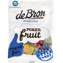 DeBron Cukormentes Poker Gyümölcsös gumicukor 90g