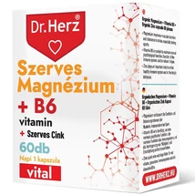 DR Herz Szerves Magnézium+B6+Szerves Cink 60 db kapszula doboz