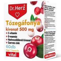 DR Herz Tőzegáfonya kivonat 500 mg 60 db kapszula doboz