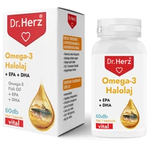 DR Herz Omega-3 Halolaj 1000mg 60db lágyzselatin kapszula