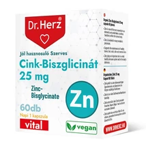 DR Herz Cink-Biszglicinát 25 mg 60 db kapszula doboz 