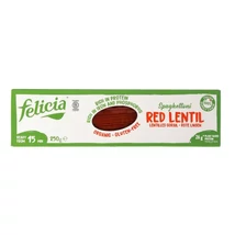 Felicia VÖRÖSLENCSE spagetti gluténmentes tészta 250g 1x18