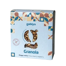 Gabiyo gluténmentes Granola Meggy-málna 275g