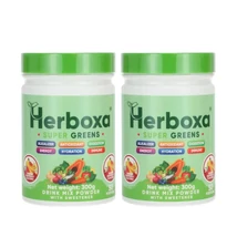 Herboxa® SUPER GREENS 2x300g banán - málna