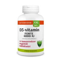 Interherb XXL 90 db D3-VITAMIN FORTE 4000 IU kapszula