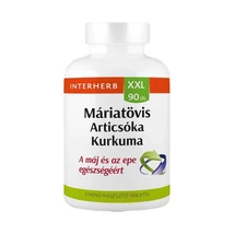 Interherb XXL 90 db MÁRIATÖVIS & ARTICSÓKA & KURKUMA tabletta