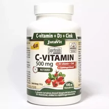 JutaVit C-vitamin 500mg retard + csipkeb.kivonat+D3+Cink vitamin 100x