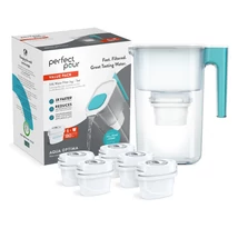 Aqua Optima Perfect Pour 3.6L-es türkiz kancsó 6 db Evolve szűrőbetéttel