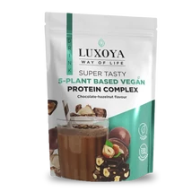 Luxoya Super Tasty 5-plant based VEGAN Protein Complex 450g DOY - Chocolate-Hazelnut flavour