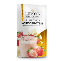 Luxoya Super Tasty Whey Protein 30g - Strawberry-White chocolate flavour