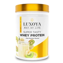 Luxoya Whey Protein Kivi-banán ízű fehérje italpor 450g - dobozos