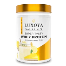 Luxoya Whey Protein Citromos sajttorta ízű fehérje italpor 450g - dobozos