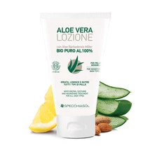 Natur Tanya® S. ECOBIO minősítésű 100%-os Aloe vera TESTÁPOLÓ Shea vaj, mandulaolaj, hialuronsav, édesgyökér glicirretinsav, citromhéj olaj és természetes E-vitamin