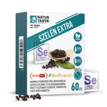 Natur Tanya® Szelén Extra - 100% szerves szelén és világszabadalommal védett biohasznosulást fokozó, természetes fekete bors kivonat