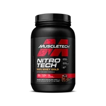 MuscleTech Nitro-Tech 100% Whey Gold, Double Rich Chocolate 910g