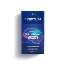 Nordvital B12-vitamin 1000mcg 60 db vegán kapszula