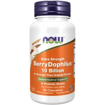 NOW BerryDophilus Extra Erős étrend-kiegészítő 50 rágótabletta