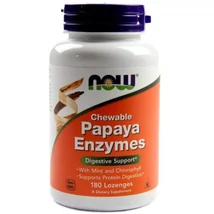NOW PAPAYA ENZYME 180 pasztilla