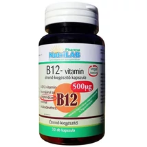 NutriLAB B12 vitamin vega kapsz 500 µg 30X