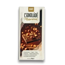 Szafi Life Csokoládé mogyoróval 80g (gluténmentes)