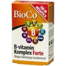 BioCo B-vitamin Komplex Forte MEGAPACK tabletta 100x