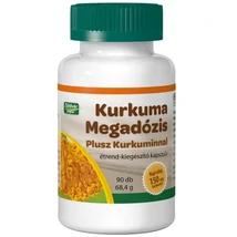 Kurkuma Megadózis Plusz - Kurkuminnal kapszula (90db)