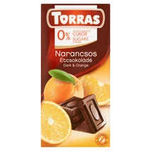 Torras glutén-és cukormentes NARANCSOS étcsokoládé 75g