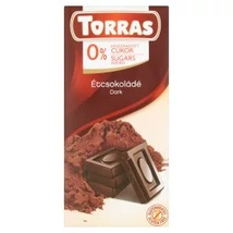 Torras glutén-és cukormentes étcsokoládé 75g