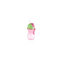 Tescoma 
 BAMBINI Gyermek szívószálas palack 300 ml, zöld, rózsaszín