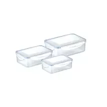 Tescoma 
 FRESHBOX Négyzet alakú ételtároló doboz, 3 db, 1.0, 1.5, 2.5 l