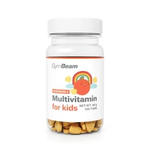 Gymbeam multivitamin rágótabletta gyerekeknek 120tabl - narancs