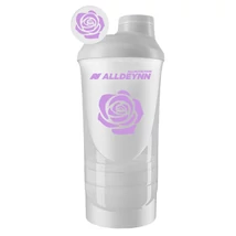 AllNutrition Alldeynn shaker 600ml+350ml fehér rózsás