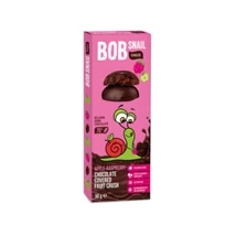 BOB SNAIL gyümölcs SNACK étcsokoládé alma-málna 30g