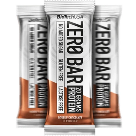 BioTechUSA Zero Bar fehérje szelet 50g Dupla Csokoládé