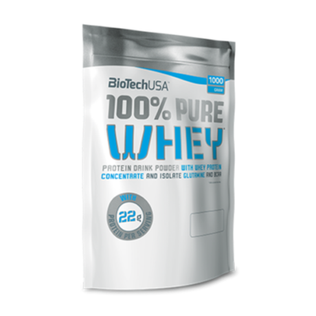 BioTechUSA 100% Pure Whey Tejsavó fehérjepor 1000g Sütikrém