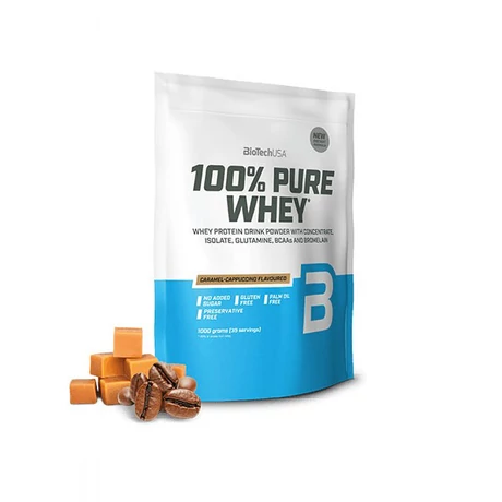 BioTechUSA 100% Pure Whey 1000g Karamell-Cappuccino