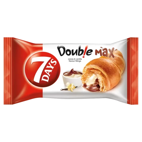 7Days Croissant Double 80g Vaníliás Csokoládé